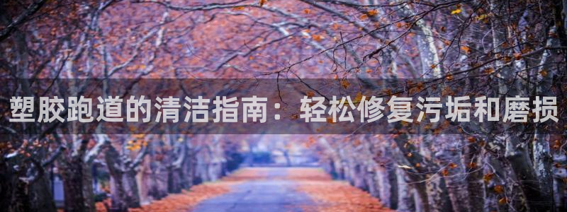 谈球吧论坛：塑胶跑道的清洁指南：轻松修复污垢和磨损