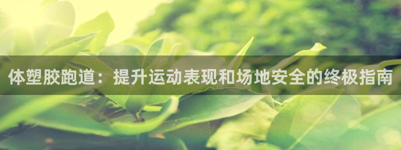 谈球吧红包激活码：体塑胶跑道：提升运动表现和场地安全的终极指南