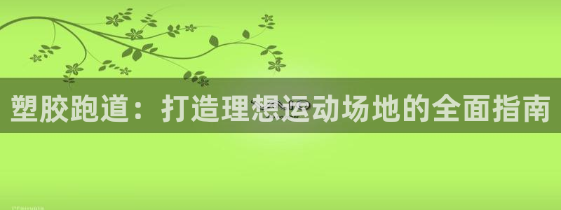 谈球吧的聊天软件：塑胶跑道：打造理想运动场地的全面指南