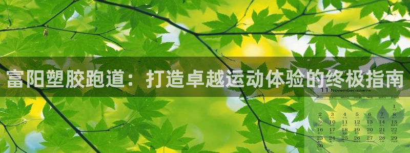谈球吧体育app下载中心在哪：富阳塑胶跑道：打造卓越运动体验的终极指南