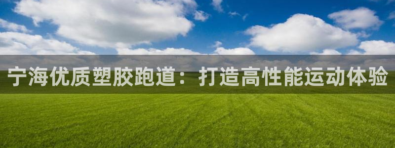 谈球吧算违法行为吗：宁海优质塑胶跑道：打造高性能运动体验