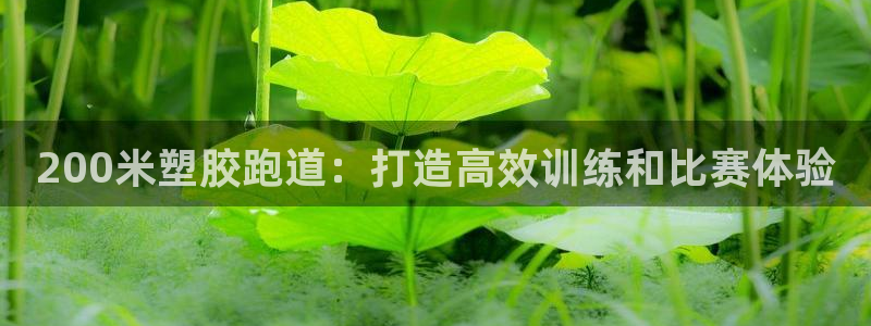 谈球吧是正规平台吗：200米塑胶跑道：打造高效训练和