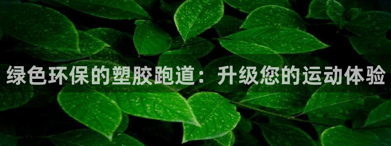 谈球吧中国官方网站：绿色环保的塑胶跑道：升级您的运动体验